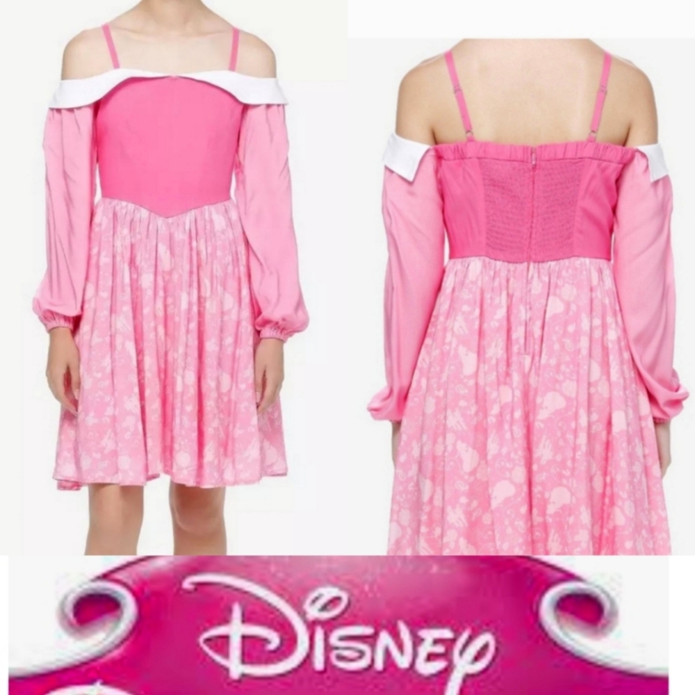 Disney Sleeping Beauty Aurora Dress Princess Her Universe Cosplay Costumes NWT